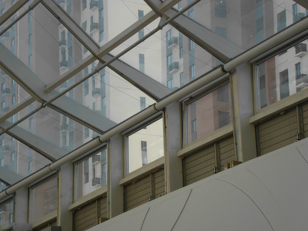 呼市萬達廣場-消防聯動百葉窗